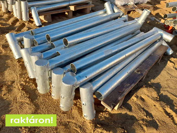 50 cm lámpakar egy oldali horganyzott acél oszlophoz