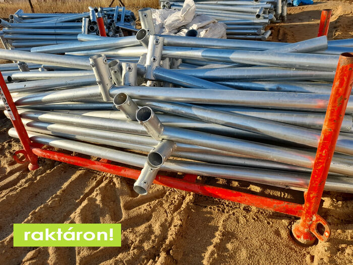 100 cm lámpakar dupla horganyzott acél oszlophoz